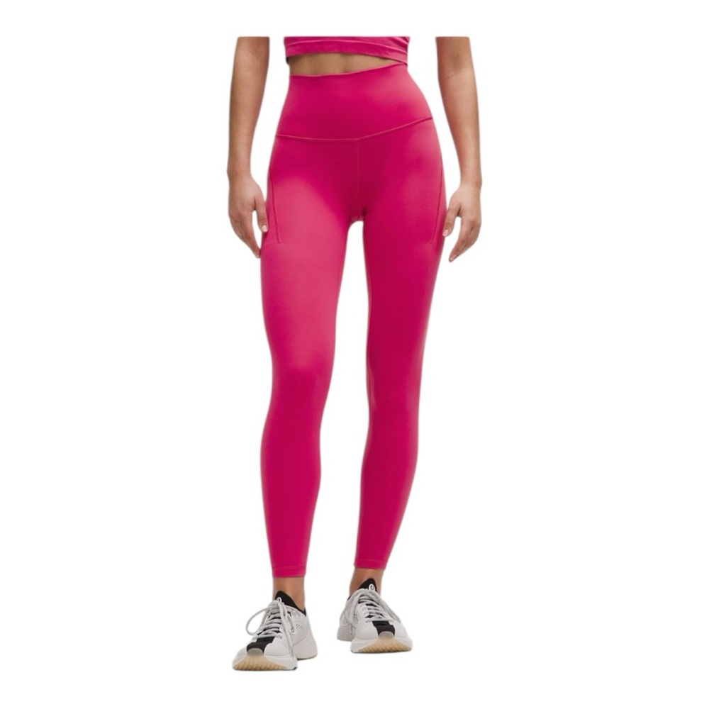 Lululemon Wunder Train High-Rise Tight 25” w/Pockets Raspberry Coulis Size 4 NWT